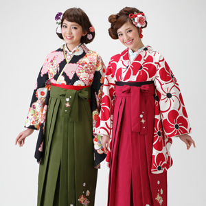卒業式袴＆二尺袖レンタル着付プランのイメージ